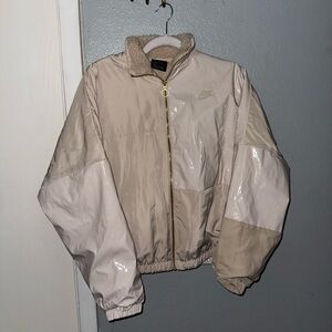 Nike Women's Beige Bomber Jacket